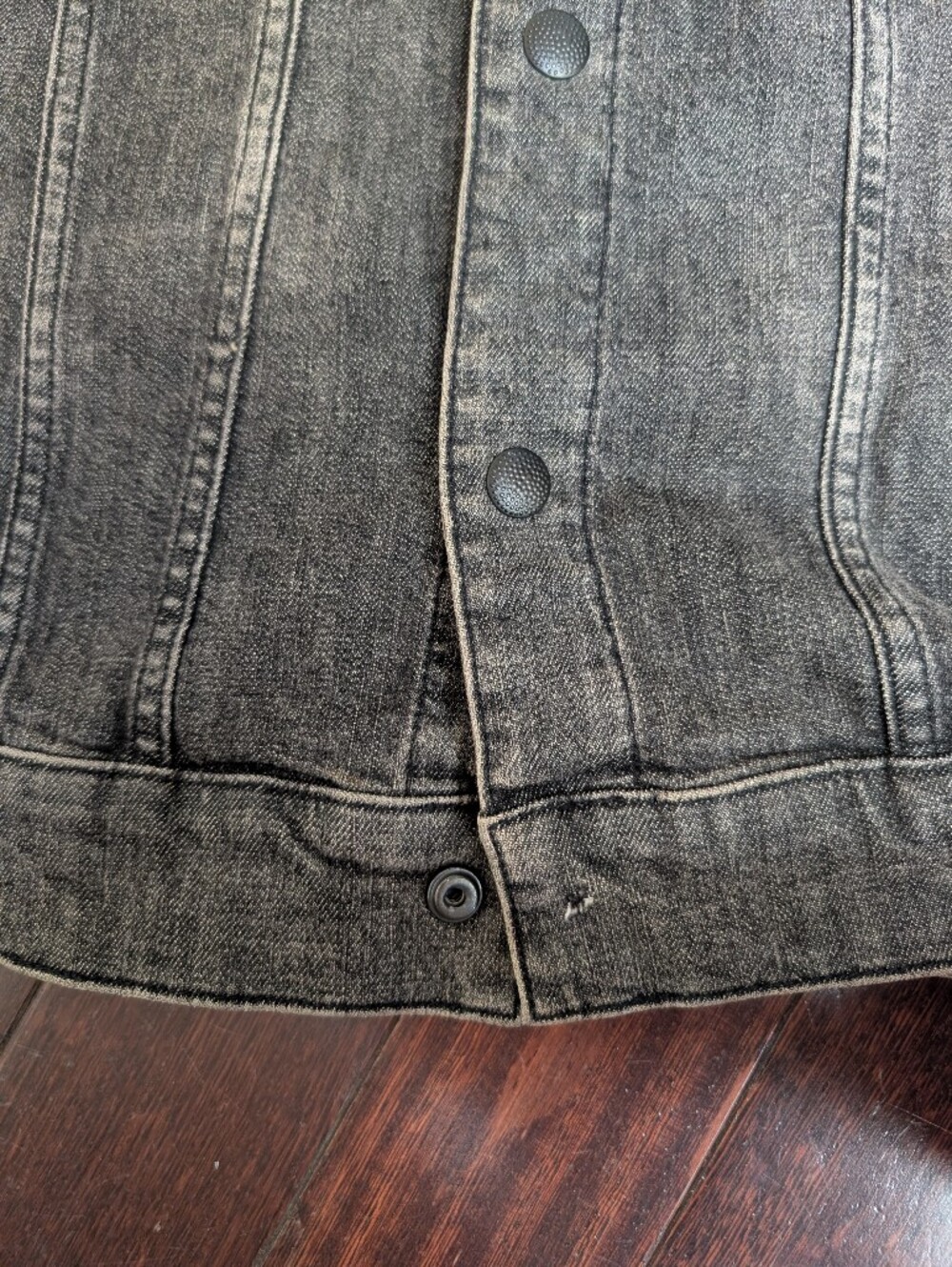 All Saints Temple Denim Jacket - Faded Black - Picture 6 of 6
